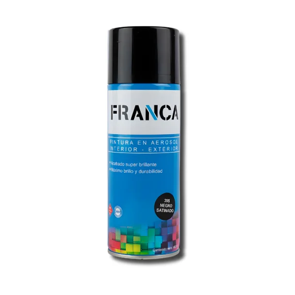 Aerosol FRANCA Negro Satinado 400 ml