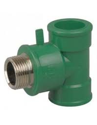 Termofusion - tee fusion 20 mm inserto M 1/2" IPS